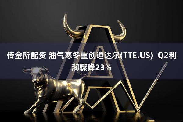 传金所配资 油气寒冬重创道达尔(TTE.US)  Q2利润骤降23%